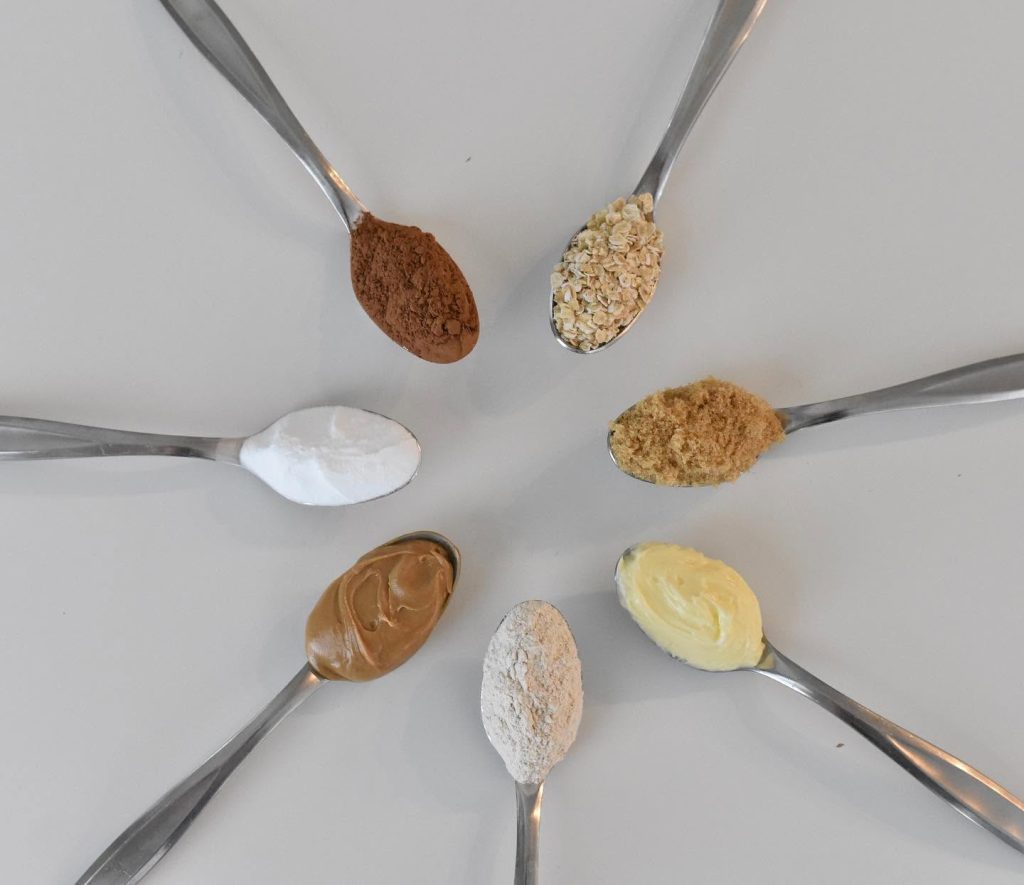 Spoonfuls of the ingredients that go into Barz